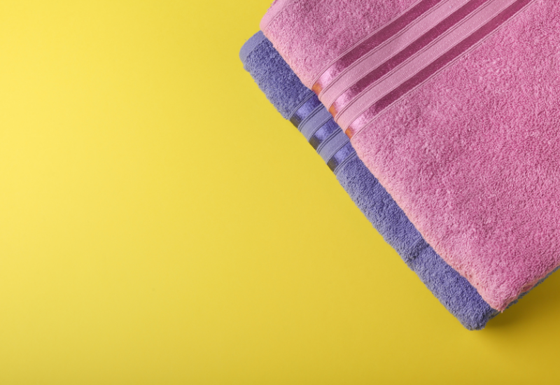 colored towels